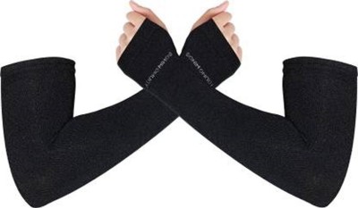 meerut sports Cotton Arm Sleeve For Women Cotton Arm Warmer(Black)