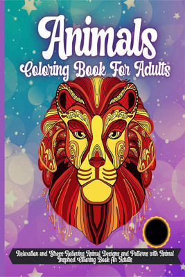 Animals Coloring Book For Adults(English, Paperback, Elena Sharp)