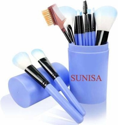 sunisa Makeup Brush Sets - 12 Pcs Makeup Brushes for Foundation Eyeshadow Eyebrow Eyeliner Blush Powder Concealer Contour (Pack of 12)(Pack of 12)