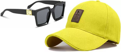 Good Friend Solid, Self Design, Embroidered Sports/Regular Cap Cap(Pack of 2)