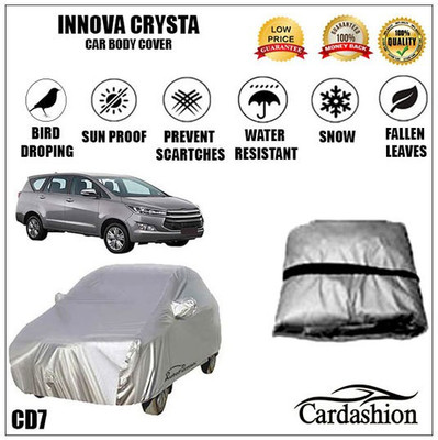 cardashion Car Cover For Toyota Innova(Silver)