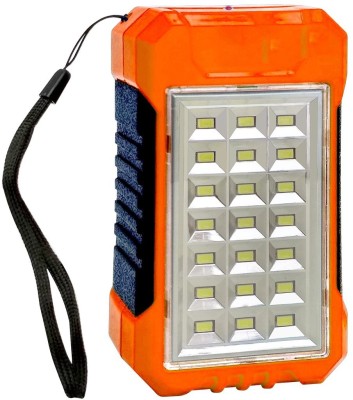 FIRSTLIKE Power Bank Cum 21 Hi-Bright LED Rechargeable Solar Light 8 hrs Lantern Emergency Light(Orange)