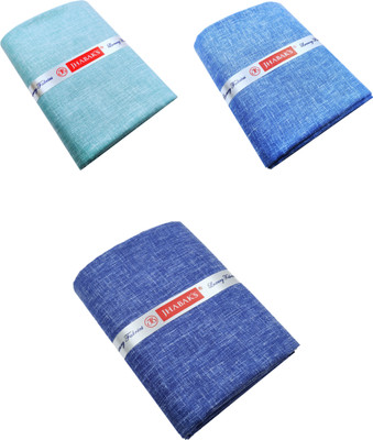 JHABAK'S Cotton Linen Self Design Shirt Fabric