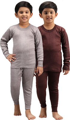 ANIXA Top - Pyjama Set For Boys & Girls(Multicolor, Pack of 2)