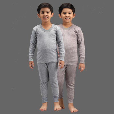 ANIXA Top - Pyjama Set For Boys & Girls(Multicolor, Pack of 2)