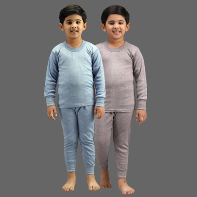 ANIXA Top - Pyjama Set For Baby Boys & Baby Girls(Multicolor, Pack of 2)