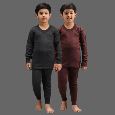 ANIXA Top - Pyjama Set For Baby Boys & Baby Girls(Multicolor, Pack of 2)