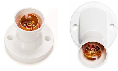 JELECTRICALS Angle and Battan Mix Bulb holder - Pack of 20 Plastic Light Socket(Pack of 2)