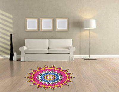 BALKRISHNA WALL STICKER 45 cm 3d floor stickers Self Adhesive Sticker(Pack of 1)
