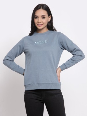 Mode By Red Tape Full Sleeve Solid Women Sweatshirt