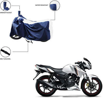 Pop Shade Two Wheeler Cover for TVS(Apache RTR 160, White)