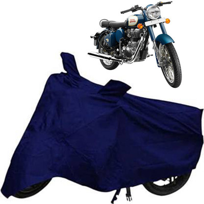 st enterprises Two Wheeler Cover for Bajaj(Bullet, Blue)