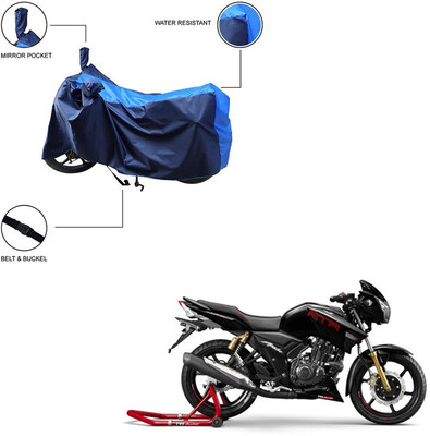 Home Ark Two Wheeler Cover for TVS(Apache RTR 180, Blue)