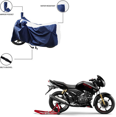 Pop Shade Two Wheeler Cover for TVS(Apache RTR 180, White)