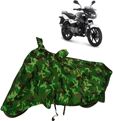 st enterprises Two Wheeler Cover for Bajaj(Pulsar, Green)