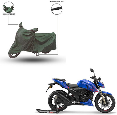 Home Ark Two Wheeler Cover for TVS(Apache RTR 200 4V, Green)