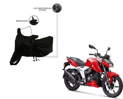 Pop Shade Two Wheeler Cover for TVS(Apache RTR 160 4V, Black)