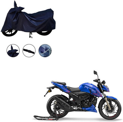 Pop Shade Two Wheeler Cover for TVS(Apache RTR 200 4V, Blue)