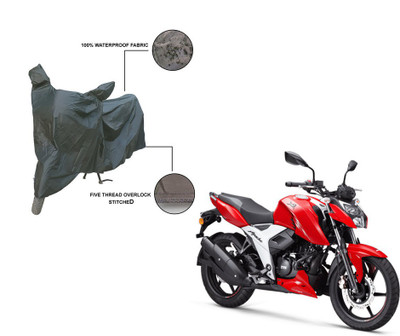Pop Shade Two Wheeler Cover for TVS(Apache RTR 160 4V, Grey)