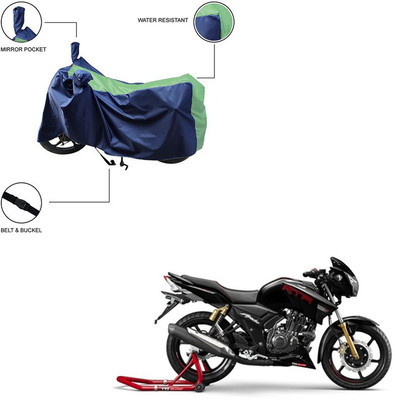 Home Ark Two Wheeler Cover for TVS(Apache RTR 180, Green)