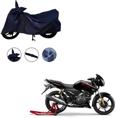 Mdstar Waterproof Two Wheeler Cover for TVS(Apache RTR 180, Blue)