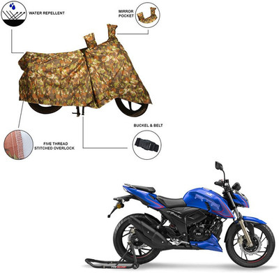 Home Ark Two Wheeler Cover for TVS(Apache RTR 200 4V, Multicolor)