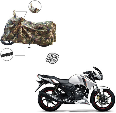 Pop Shade Waterproof Two Wheeler Cover for TVS(Apache RTR 160, Multicolor)