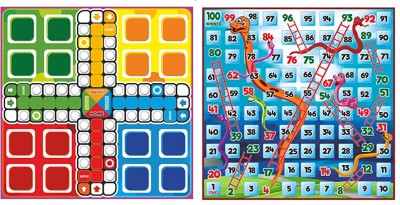 BKDT Marketing Magnetic Ludo Snakes & Ladders Party & Fun Board Game Family Game Party & Fun Games Board Game