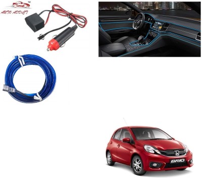 AuTO ADDiCT EL Wire LED Strip Lights for Cars Interior,Neon BLUE,5mtrs,Decorative Light,Cold Light,Dashboard Light,Ambience Lamp For Honda Brio Car Fancy Lights(Blue)