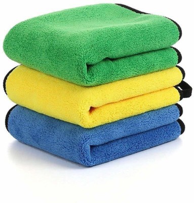 ShopGlobal Microfiber Vehicle Washing Cloth(Pack Of 3)