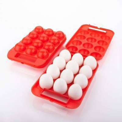 QUICKCHOICE Plastic Egg Container  - 1 dozen(Red)