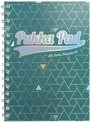 Pukka Pad A5 Size Green Glee Jotta Notepad Notebook Diary Ruled with Margin, 200 pages, Micro Perforated, 80gsm, Spiral Silver Twin Wire, Card Cover A5 Diary Ruled 200 Pages(Green) Pukka Pad A5 Size Green Glee Jotta Notepad Notebook Diary Ruled with Margin, 200 pages, Micro Perforated, 80gsm, Spiral Silver Twin Wire, Card Cover A5 Diary Ruled 200 Pages(Green)