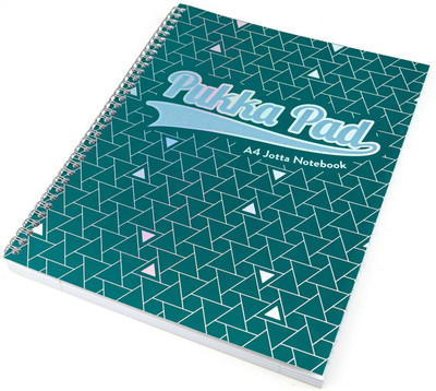 Pukka Pad A4 Size Green Glee Jotta Notepad Notebook Diary Ruled with Margin, 200 pages, Micro Perforated, 80gsm, Spiral Silver Twin Wire, Card Cover, 4 Hole Punched A4 Notebook Ruled 200 Pages(Green) Pukka Pad A4 Size Green Glee Jotta Notepad Notebook Diary Ruled with Margin, 200 pages, Micro Perforated, 80gsm, Spiral Silver Twin Wire, Card Cover, 4 Hole Punched A4 Notebook Ruled 200 Pages(Green)