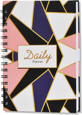 GRYPHUS BY SS CREATION Student Planner – Academic Planner with Abstract Design , Notes , Meals , To Do List And Hard Cover With Strong Black Double Spiral Binding A5 Planner ruled 192 Pages(Multicolor)