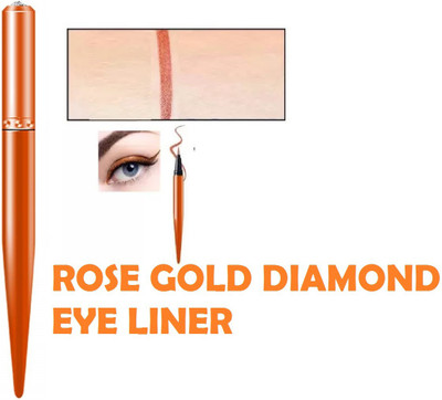 GFSU BEST FOR EYE MAKE UP DIAMOND LONG LASTING WATER PROOF DIAMOND EYE LINER 1.5 g(ROSE GOLD)