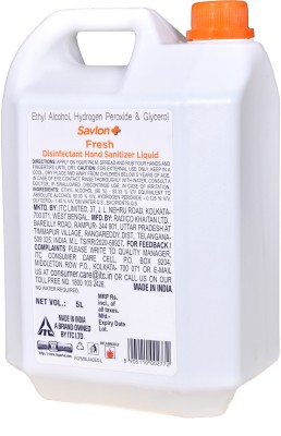 Savlon Fresh Disinfectant Hand Sanitizer Can(5 L)