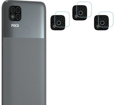 XAZE Back Camera Lens Glass Protector for POCO C31,POCO C3(Pack of: 3)