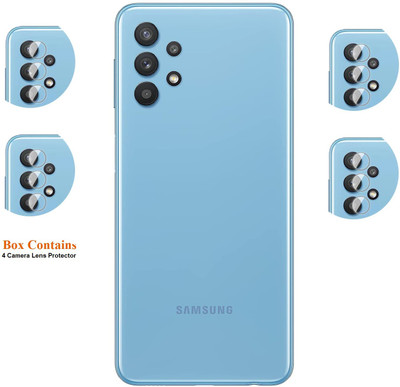 ISAAK Back Camera Lens Glass Protector for Samsung Galaxy M32 5G(Pack of: 4)