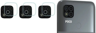 XAZE Back Camera Lens Glass Protector for POCO C31,POCO C3(Pack of: 3)