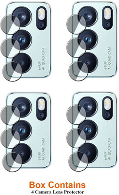 ISAAK Back Camera Lens Glass Protector for OPPO Reno6 Pro(Pack of: 4)