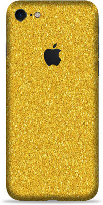 LAMHA Apple iPhone 7 Mobile Skin(Ultra Super golden gliter1 glow in dark green With High Matte Finish., Mobile Skin (Back+Side+Camera), golden gliter1)
