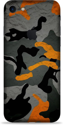 AsSkin Apple iPhone 7, Apple iPhone 7 Mobile Skin(Ultra Super camo orange With High Matte Finish.)