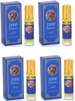 MONET 1000 flowers 4 attar ,8 ml each,pack of 4. Floral Attar(Floral)
