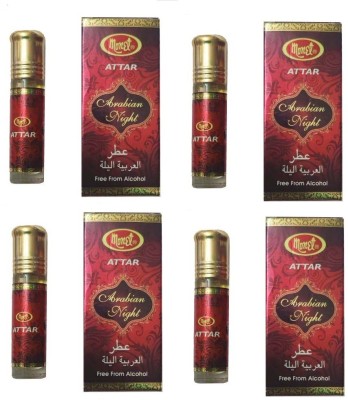 MONET 4 arabian night attar,8 ml each ,pack of 4. Herbal Attar(Woody)