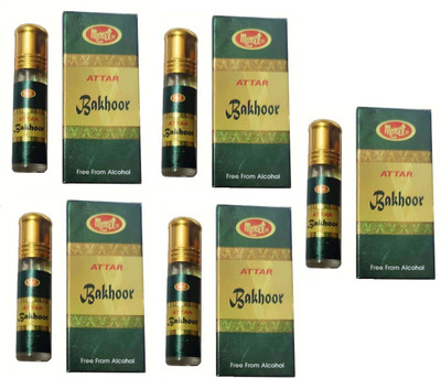 MONET 5 bakhoor attar,8 ml each ,pack of 5 Herbal Attar(Woody)
