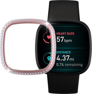 KAZUKI Front and Back Screen Guard for Case for Fitbit Versa 3, Soft TPU Front Protection Case Cover for Fitbit Sense/Versa 3 Smart Watch with Full Protection (Flexible|Silicone|Rose Gold)(Pack of 1) KAZUKI Front and Back Screen Guard for Case for Fitbit Versa 3, Soft TPU Front Protection Case Cover for Fitbit Sense/Versa 3 Smart Watch with Full Protection (Flexible|Silicone|Rose Gold)(Pack of 1)