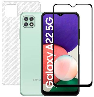 VIGHNAD Front and Back Tempered Glass for Samsung A22 5G(Pack of 2)