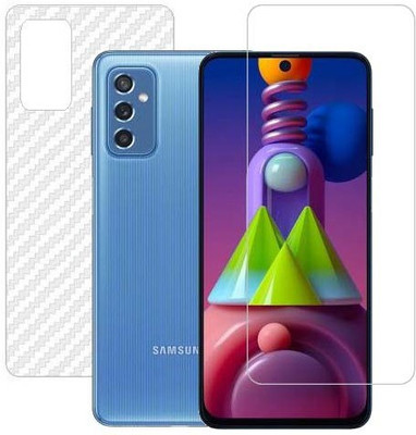 VIGHNAD Front and Back Tempered Glass for Samsung Galaxy M52(Pack of 2)