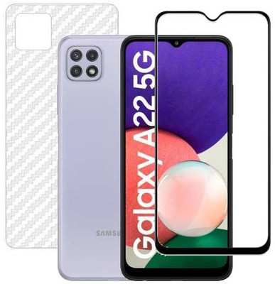 VIGHNAD Front and Back Tempered Glass for Samsung A22 5G(Pack of 2)