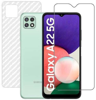 VIGHNAD Front and Back Tempered Glass for Samsung A22 5G(Pack of 2)